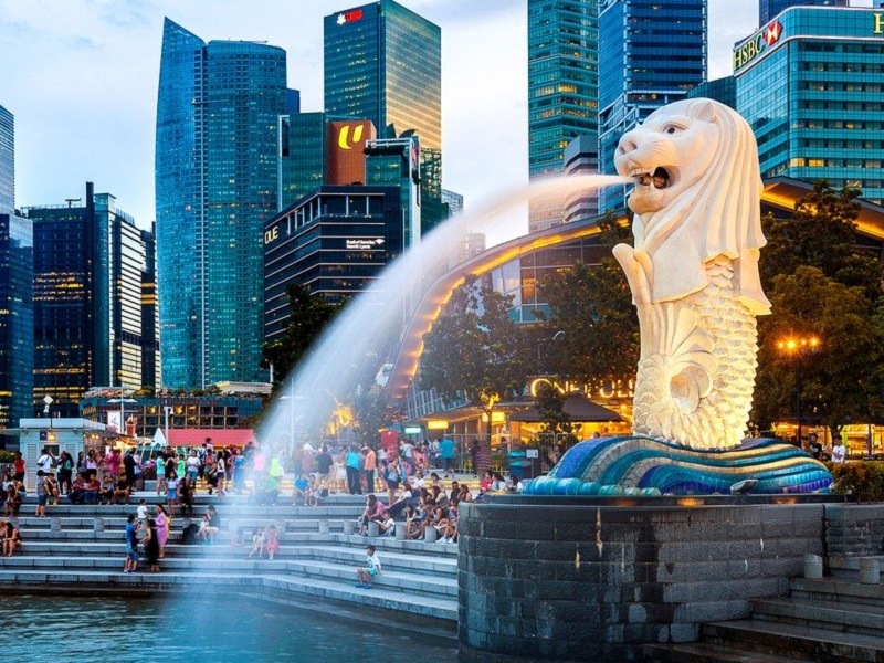 Merlion statue